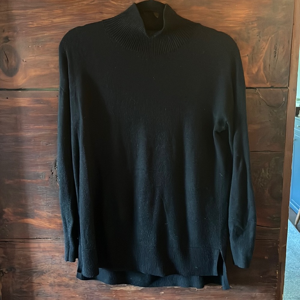 Loft black turtleneck sweater. Size XXS